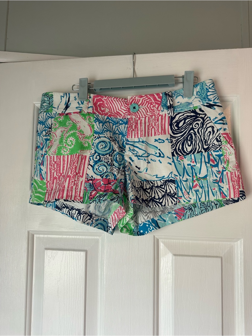 Lilly Pulitzer Patchwork Print Multicolor Shorts